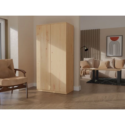Dvoudveřová šatní skříň 90 cm TAUNO - dub artisan