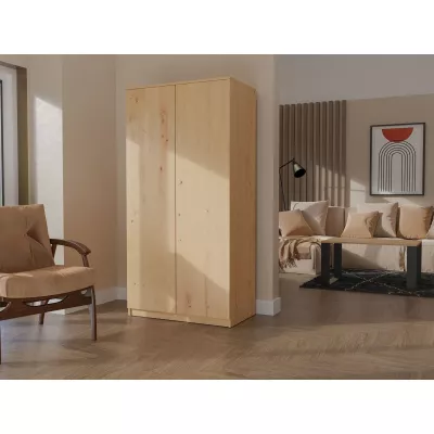 Dvoudveřová šatní skříň 90 cm TAUNO - dub artisan