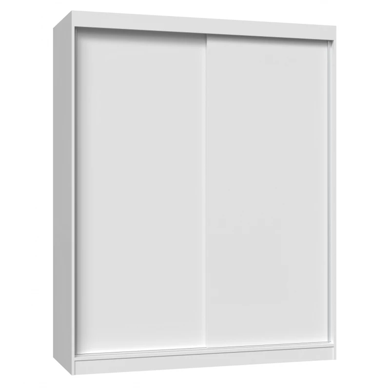 Šatní skříň 160 cm s posuvnými dveřmi RANNO 4 - bílá