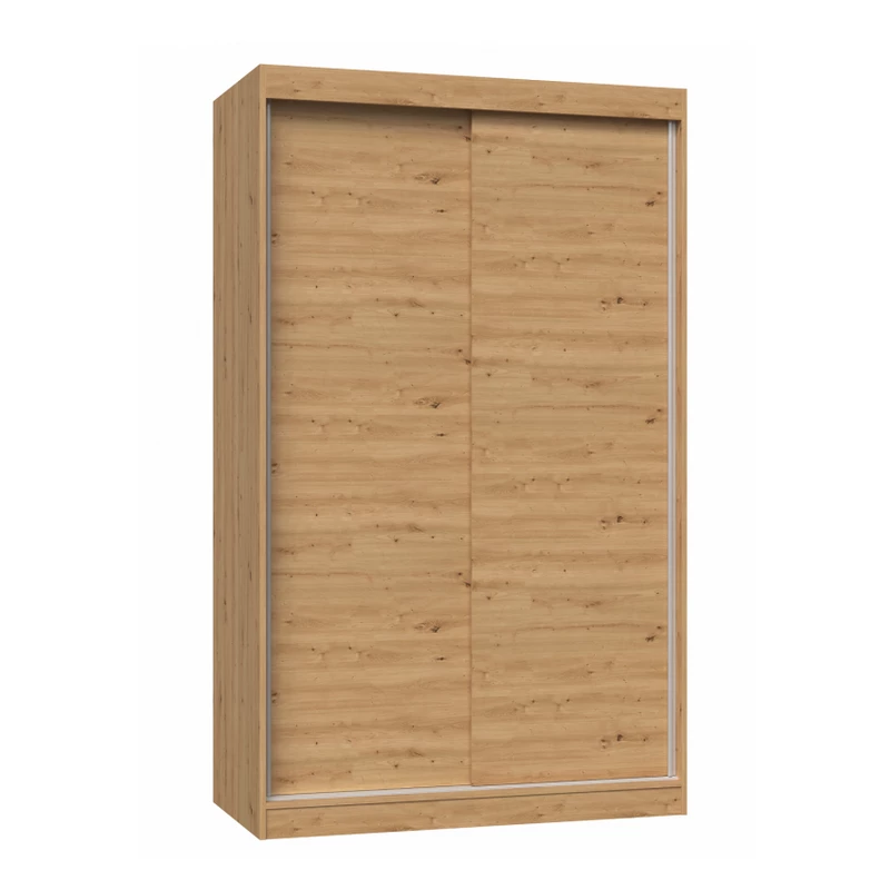 Šatní skříň 120 cm s posuvnými dveřmi RANNO 1 - dub artisan