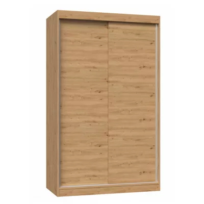 Šatní skříň 120 cm s posuvnými dveřmi RANNO 1 - dub artisan