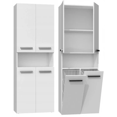 Koupelnová skříňka s poličkou VALDUR 4 - matná bílá