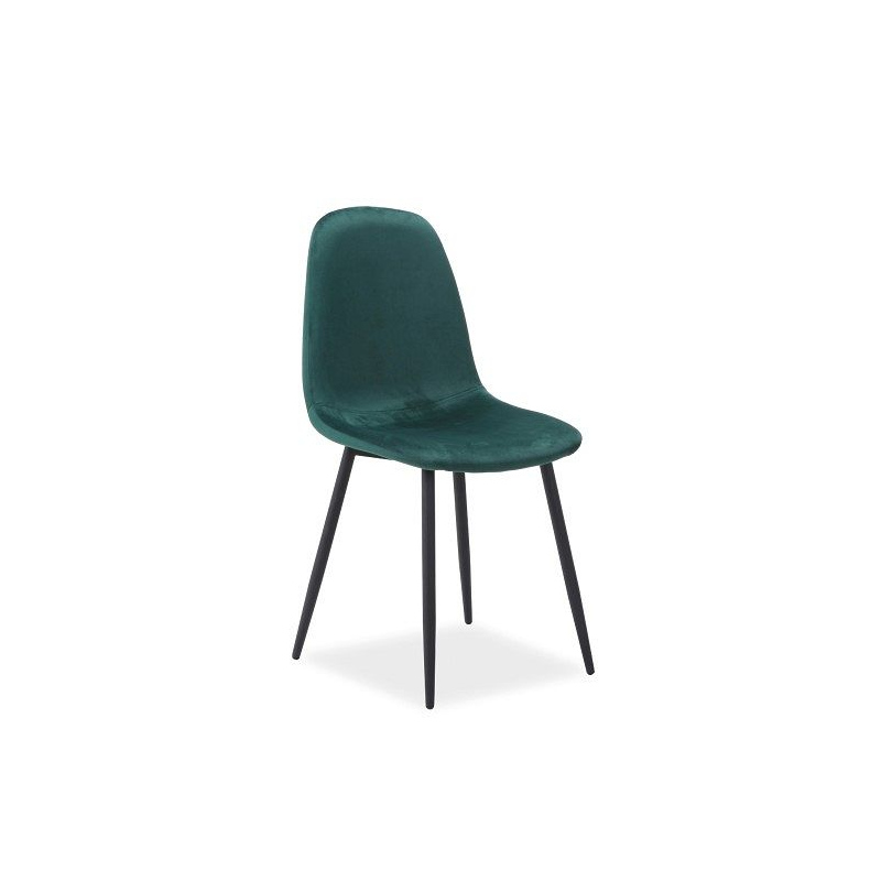 VÝPRODEJ - Čalouněná židle FRESIA - černá / zelená