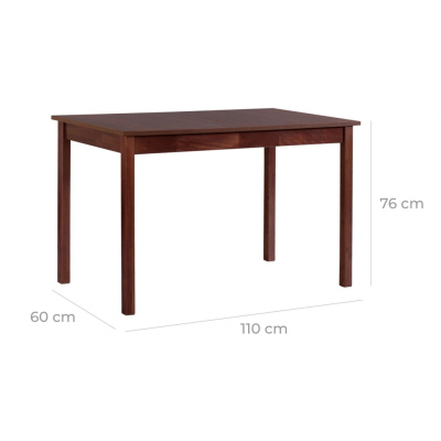 VÝPRODEJ - Jídelní stůl LEON 2 - ořech