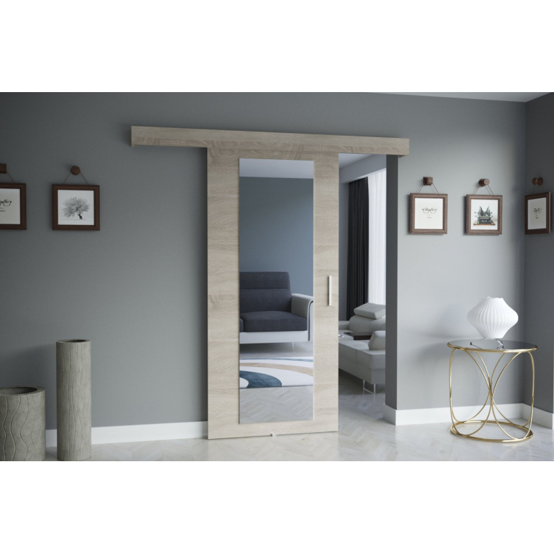 VÝPRODEJ - Posuvné dveře SALOME se zrcadlem - Sonoma