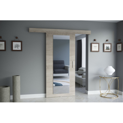 VÝPRODEJ - Posuvné dveře SALOME se zrcadlem - Sonoma