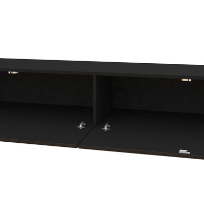 VÝPRODEJ - Televizní stolek ASHTON 180 - lesklý černý