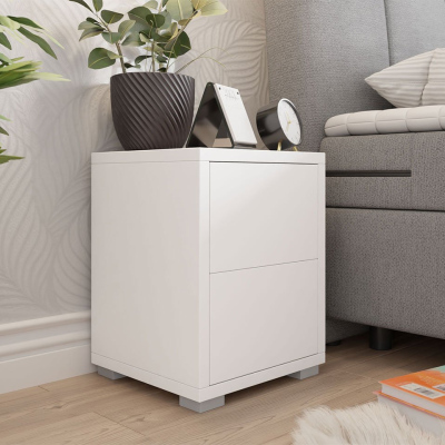 VÝPRODEJ - Noční stolek FILA - bílý