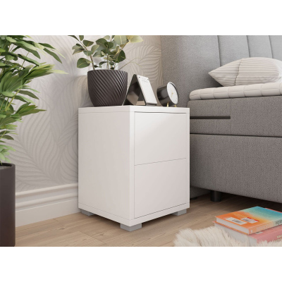 VÝPRODEJ - Noční stolek FILA - bílý