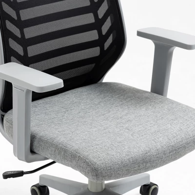 Otočná židle JACIRA - černá / šedá