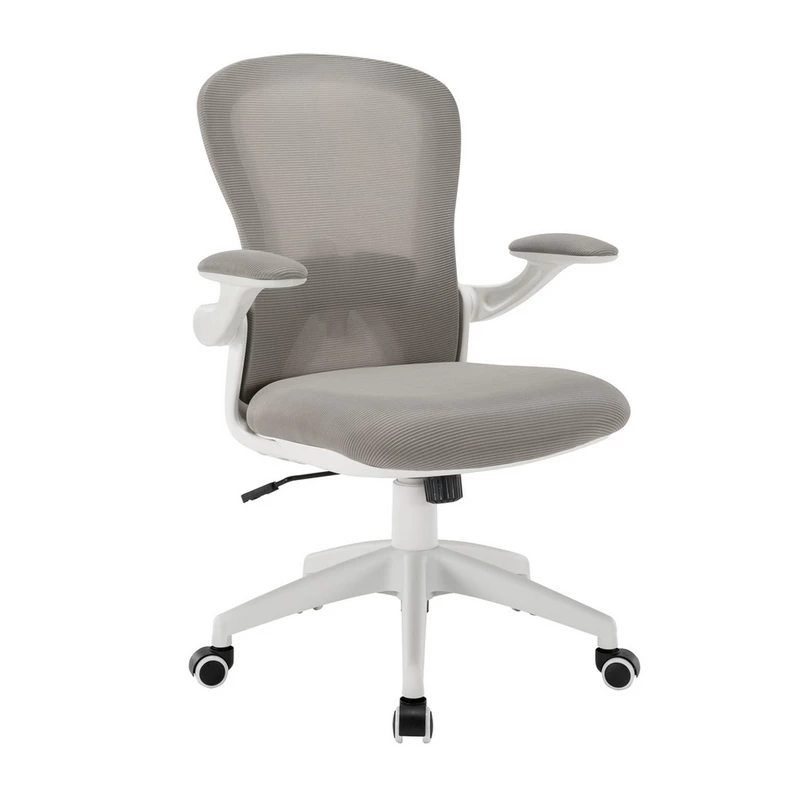 Otočná židle RASIMA - šedá / bílá