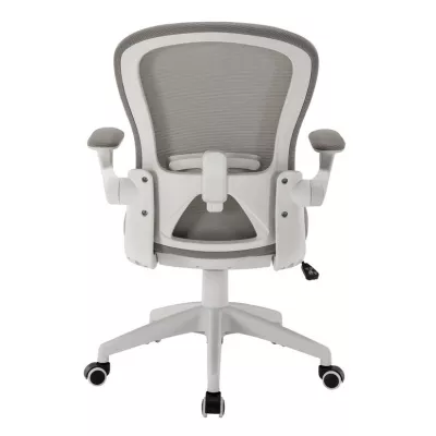 Otočná židle RASIMA - šedá / bílá