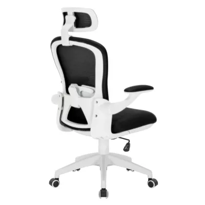 Otočná židle FABLE - černá / bílá