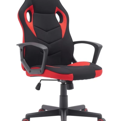 Otočná židle EILISH - černá / červená