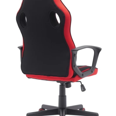 Otočná židle EILISH - černá / červená