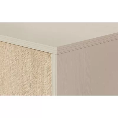 Noční stolek MEDEA - pískově béžový / jedle