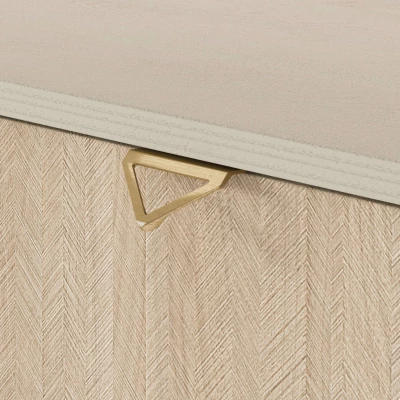 Noční stolek MEDEA - pískově béžový / jedle