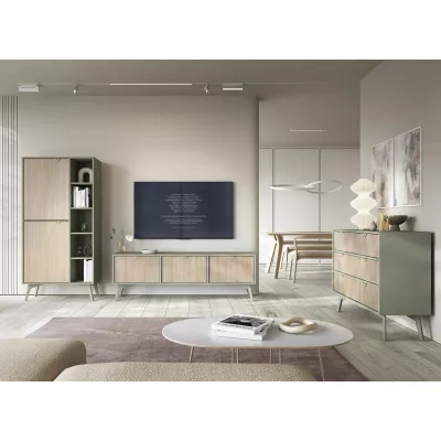 Televizní stolek MEDEA - eukalyptus / jedle