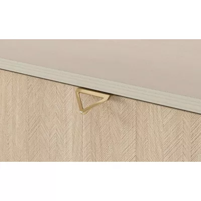 Regál s dvířky MEDEA - pískově béžová / jedle