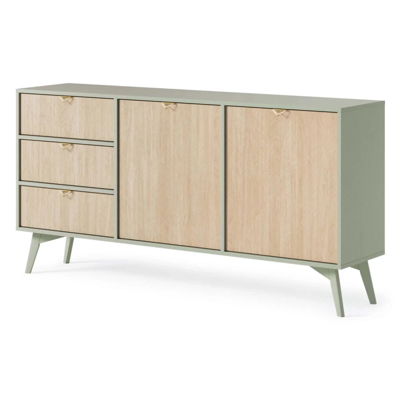 Široká komoda MEDEA - eukalyptus / jedle