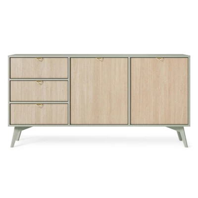 Široká komoda MEDEA - eukalyptus / jedle