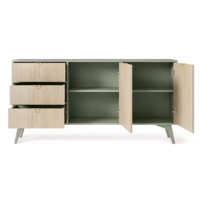 Široká komoda MEDEA - eukalyptus / jedle