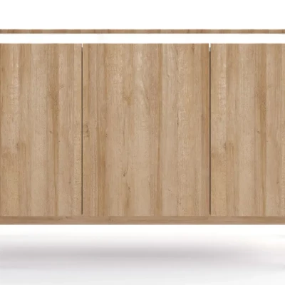 Nízká komoda ABUA - dub riviera / mramor bianco