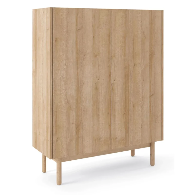 Vysoká komoda ABUA - dub riviera / mramor bianco