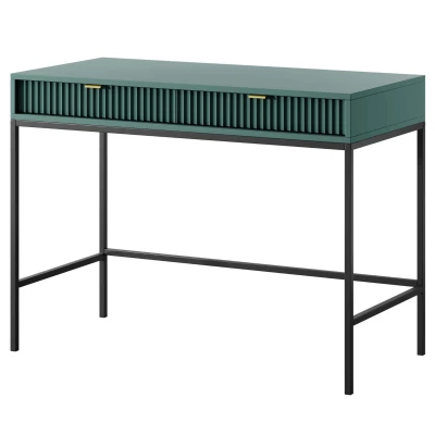 Konzolový stolek MISHEEL - modrozelený / černý