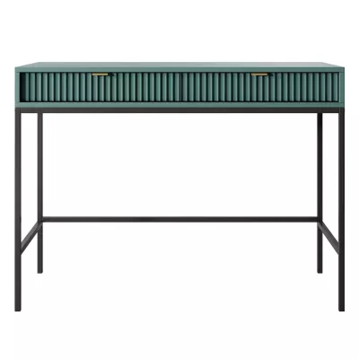 Konzolový stolek MISHEEL - modrozelený / černý