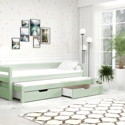 Dětská postel TAIGA - 90x200, zelená