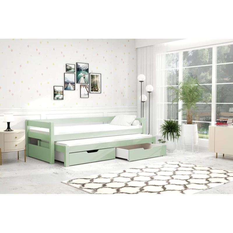 Dětská postel TAIGA - 90x200, zelená