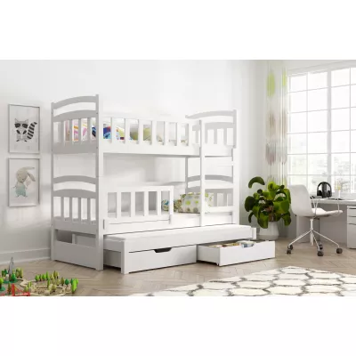 Dětská postel se zábranou ARANKA - 75x180, bílá
