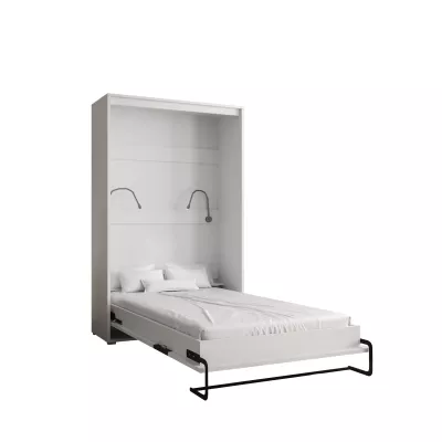 Praktická výklopná postel HAZEL 120 - matná bílá