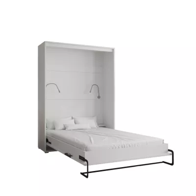 Praktická výklopná postel HAZEL 140 - matná bílá