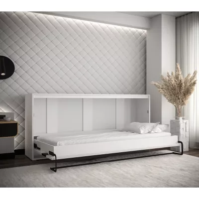 Horizontální výklopná postel HAZEL 90 - matná bílá