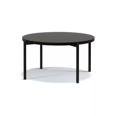 Kulatý konferenční stolek VILEM 1 - černý lesk