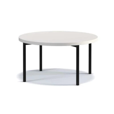 Kulatý konferenční stolek VILEM 2 - matný bílý