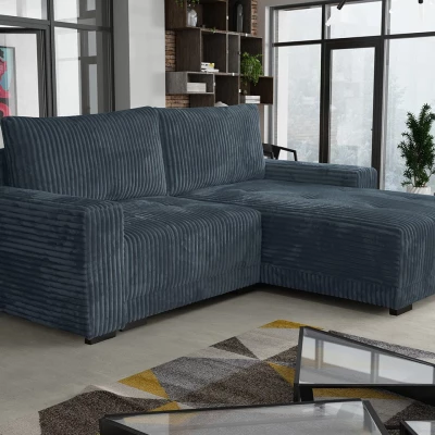 Rohová rozkládací sedačka OLLIONA - modrá