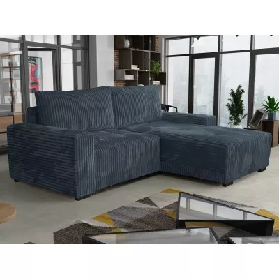 Rohová rozkládací sedačka OLLIONA - modrá