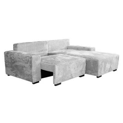 Rohová rozkládací sedačka OLLIONA - světlá šedá