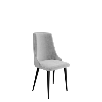 Čalouněná židle do jídelny FEMBROK - černá / světlá šedá