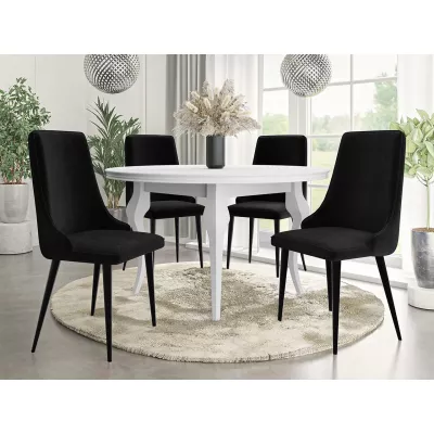 Čalouněná židle do jídelny FEMBROK - černá