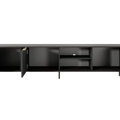 Stolek pod TV NUCOR 2 - antracitový / zlatý