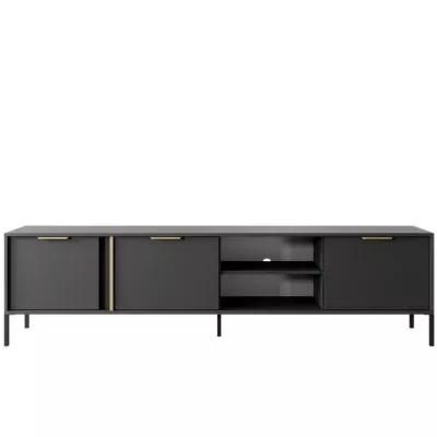 Stolek pod TV NUCOR 2 - antracitový / zlatý