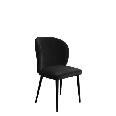 Čalouněná jídelní židle MOREEN - černá