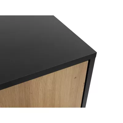 Konferenční stolek KAROL - dub artisan / černý