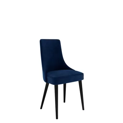 Čalouněná jídelní židle BILAR - černá / modrá