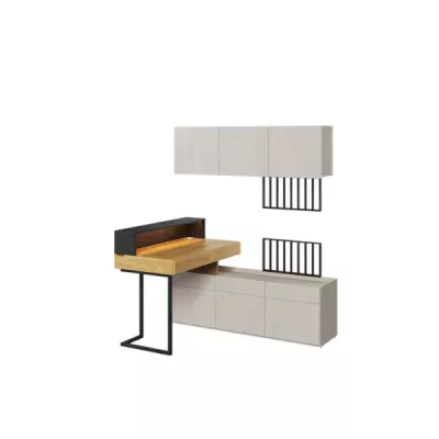 Studentský nábytek TAGHI 8 - silk / hikora / raw steel