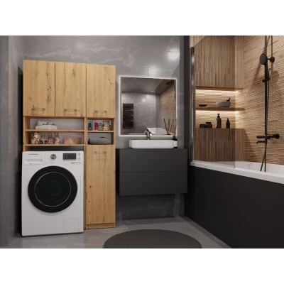 Koupelnová skříňka nad pračku RISTO 3 - dub artisan